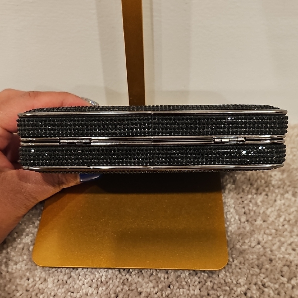 Michael Kors Black Beaded Evening Bag Clutch - Picture 4 of 5